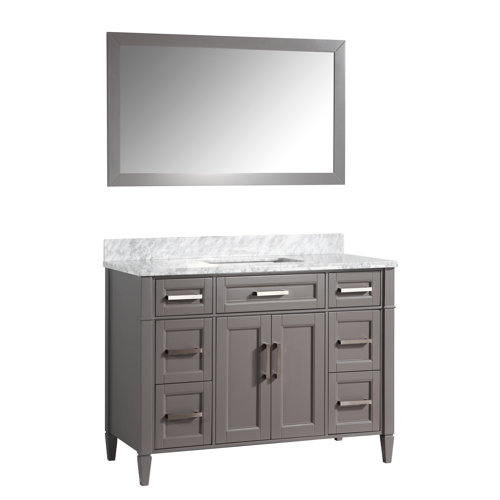 Gracie Oaks Lachine 48'' Free Standing Single Bathroom Vanity with